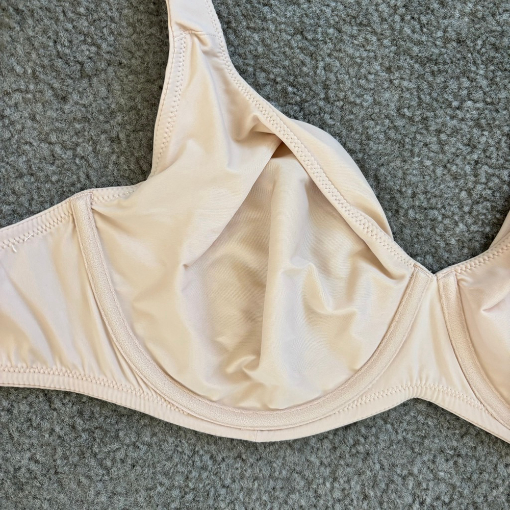 NWT Delmira Scoop Neck Nude Lined Underwire Bra | Sz 38D - Picture 5 of 7